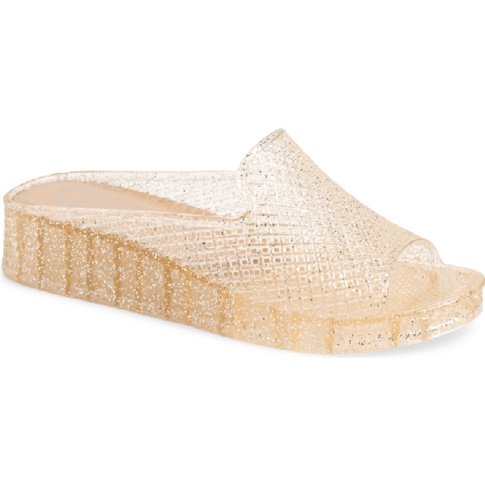 Jeffrey Campbell Jelly Havana Wedge Sandals - Women's Size 9  - Glitter